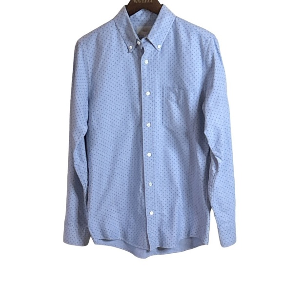 Jack Spade Warren Street Men's Button Up Polka Dot Shirt Collared Long Sleeve Sm - Picture 6 of 6